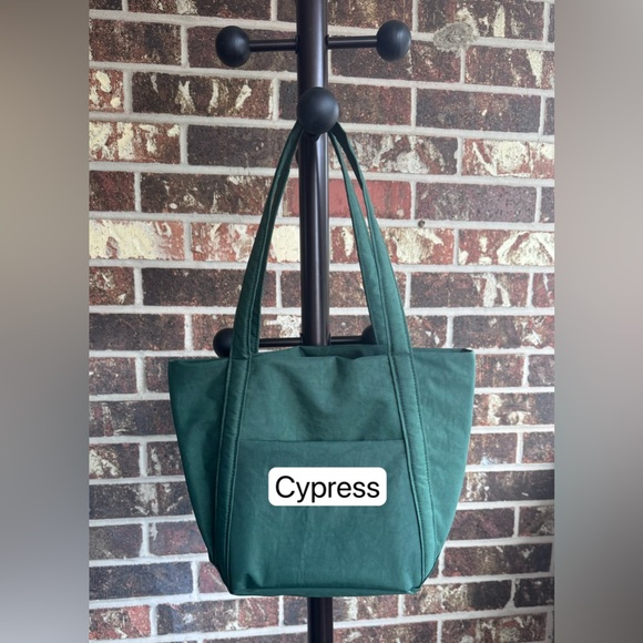 Handmade Water Repellent Nylon Tote Bag Minimalist Shoulder Hobo Purse - Picture 10 of 17